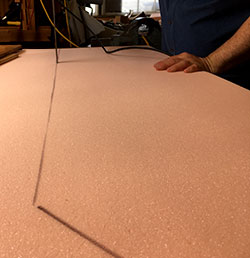 cutting foam