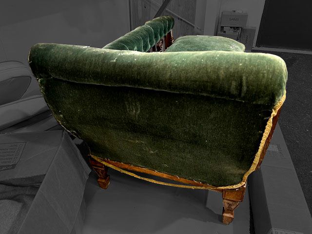 old chaise lounge