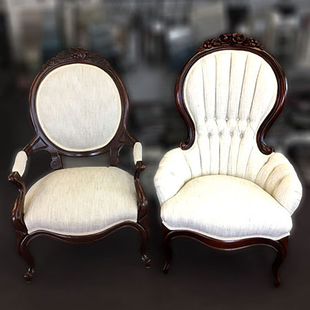 antique chair reupholstery